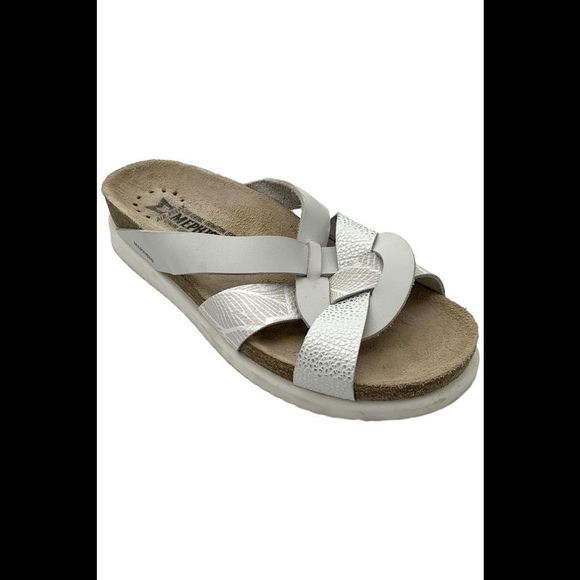 Mephisto Women's Halix Slide Sandals Silver - Medium - Picture 1 of 3